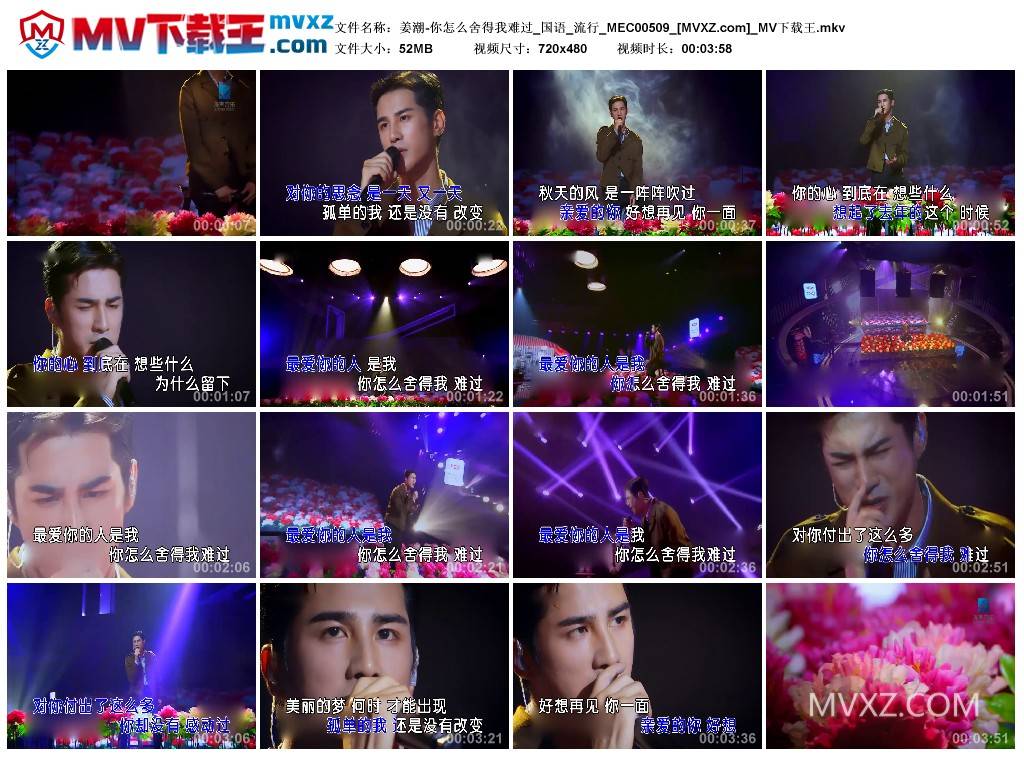 姜潮-你怎么舍得我难过_国语_流行_MEC00509